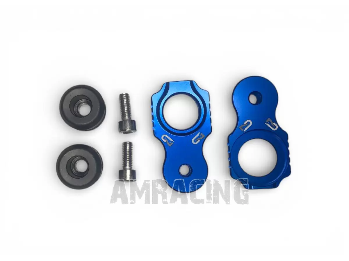 REGISTRI TENDI CATENA BLU SUPERMOTARD 2T, PER TUTTI I MODELLI TM CON PERNO RUOTA DI DIAMETRO 25mm